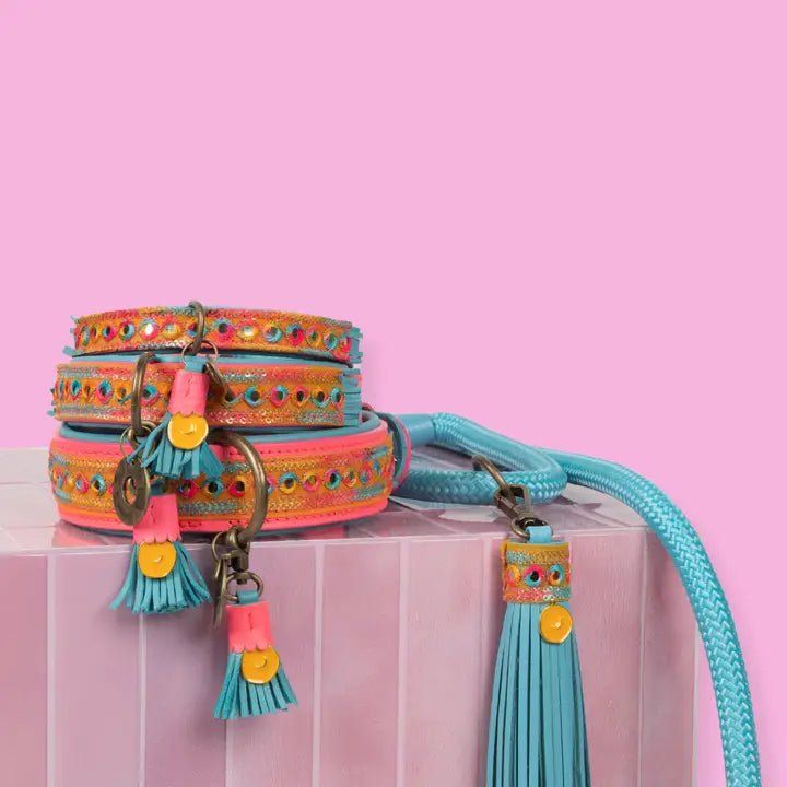 Collier pour chien Indian Summer - DWAM | Style boho & paillettes - DOG WITH A MISSION - DOG DéliCAT