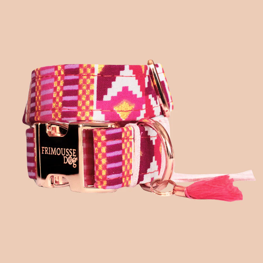 Collier pour chien en tissu artisanal Britney Frimousse Dog – Frimousse Dog – DOG DéliCAT