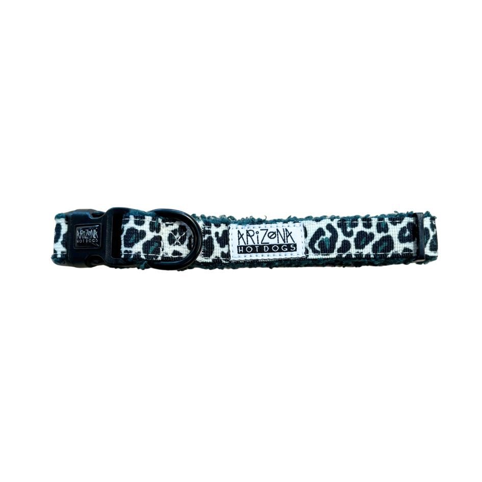 Collier Teddy Sapin & Léopard – doux, chic & réglable - ARIZONA HOT DOGS - DOG DéliCAT