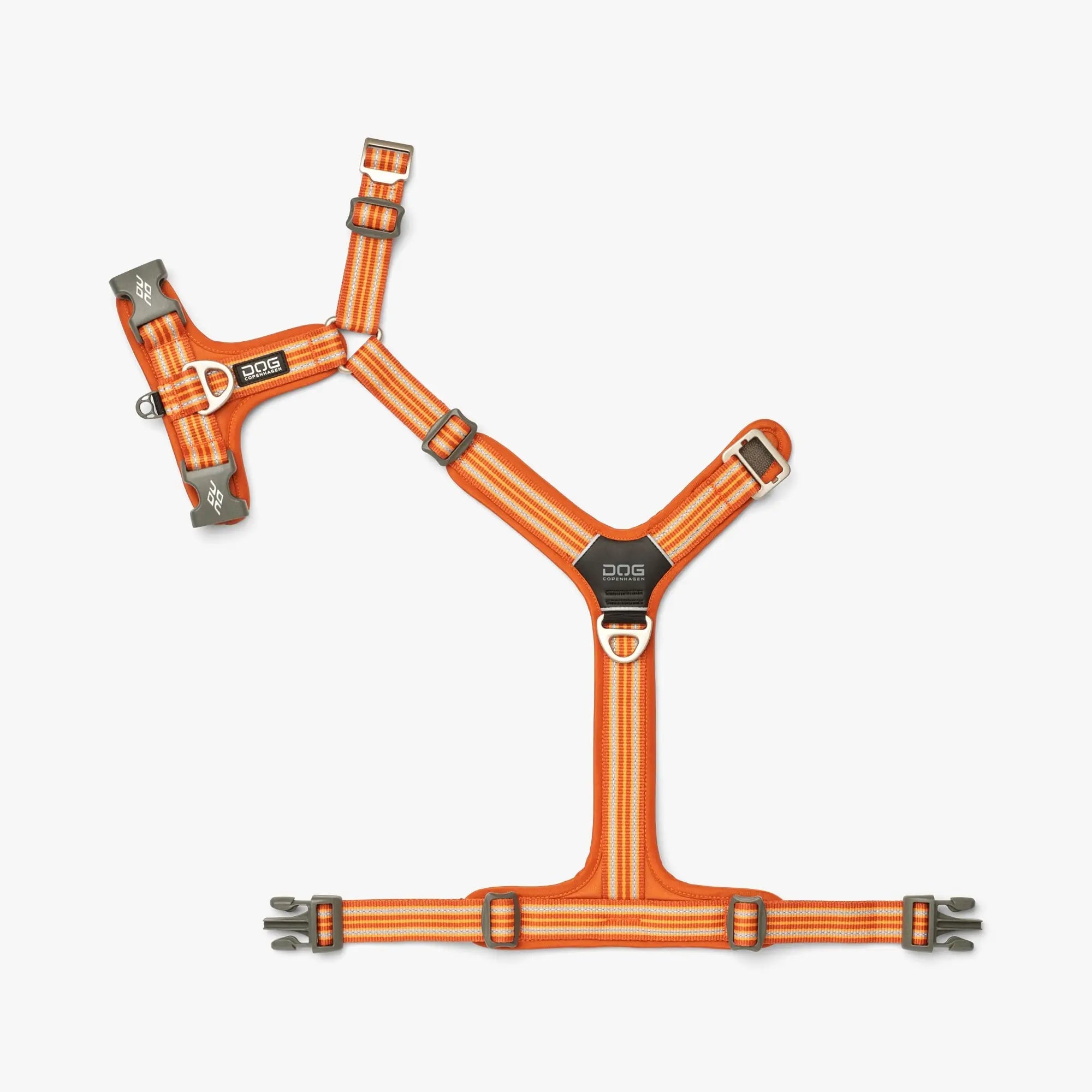 harnais ajustable ouverture cou  orange