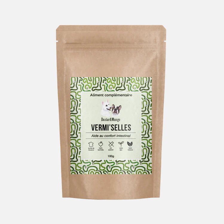 Complément Vermi’selles - Hygiène intestinale naturelle pour chiens et chats - DEXTER & MANGO - DOG DéliCAT