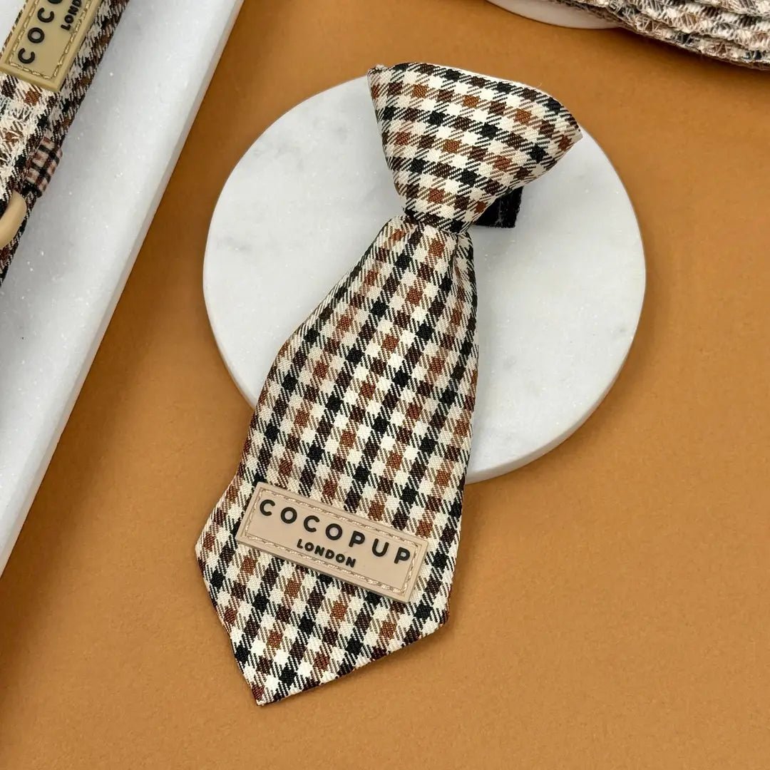 Cravate pour chien élégante Heritage Check - Cocopup London - DOG DéliCAT