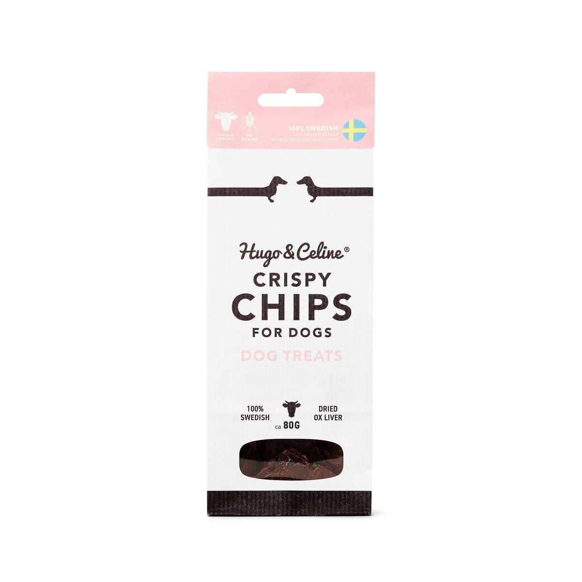 Crispy Chips - Foie de bœuf suédois séché pour chiens - HUGO & CELINE - DOG DéliCAT