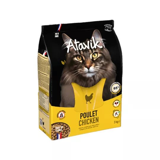 Croquettes chat sans céréales Poulet - Made in France - Nouveau Packaging - ATAVIK - DOG DéliCAT