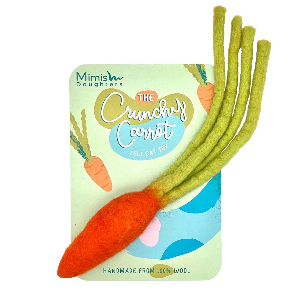 Crunchy Carrot - Jouet en Feutre pour Chat - MIMI'S DAUGHTER - DOG DéliCAT