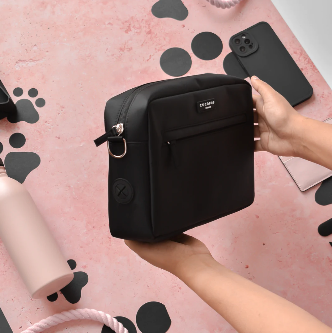 Grand sac de promenade pour chien - Noir