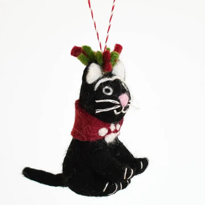 Décoration de Noël chat en feutre Frida Catlo - NIASKI - DOG DéliCAT