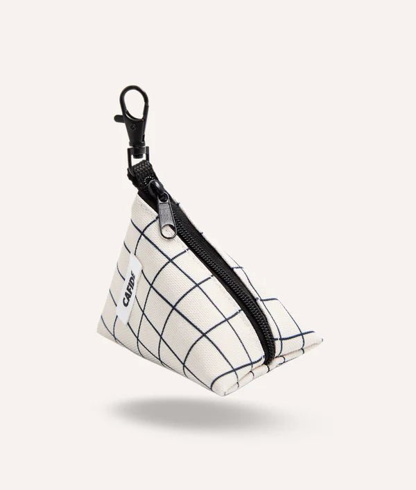 Distributeur de Sacs Beige à Carreaux Juno – PET Recyclé Cafide - CAFIDE - DOG DéliCAT