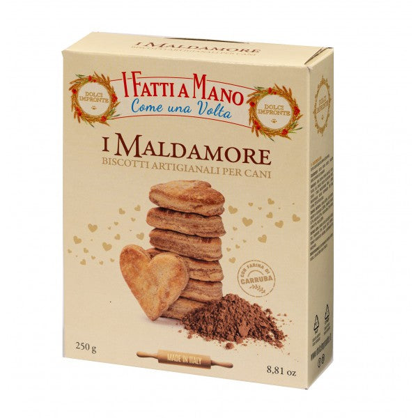 Boîtes de Biscuits Dolci Impronte® 250g - Avec Farine de Caroube - Un délice artisanal pour votre chien