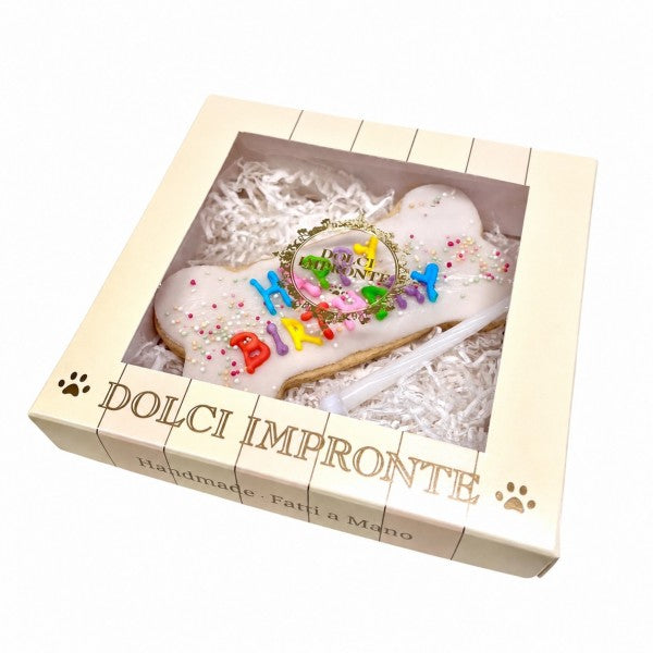Biscuit anniversaire pour chien Joyeux Anniversaire Dolci Impronte 95 g – DOG DéliCAT