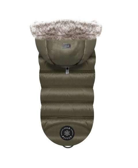 Doudoune pour chiens moyens et morphologies larges - Hans Kaki - MILK&PEPPER - DOG DéliCAT
