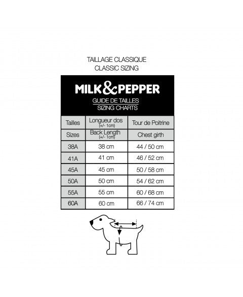 Doudoune pour petits et moyens chiens - Abby Or Rose - MILK&PEPPER - DOG DéliCAT