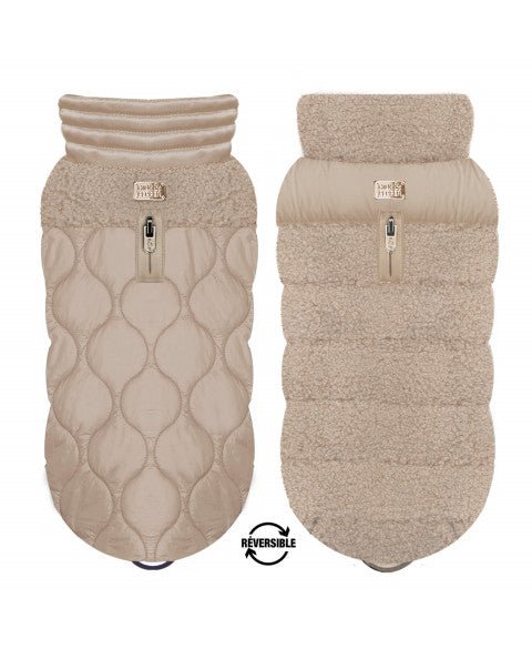 Doudoune réversible Amelia – Fourrure mouton chic pour chien - MILK&PEPPER - DOG DéliCAT