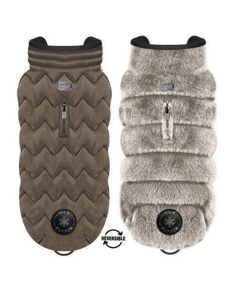 Doudoune réversible pour chien Leopold Milk & Pepper – Milk & Pepper – DOG DéliCAT