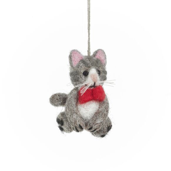 Ferguson le chat – déco de Noël en feutre fait main - Felt So Good - DOG DéliCAT