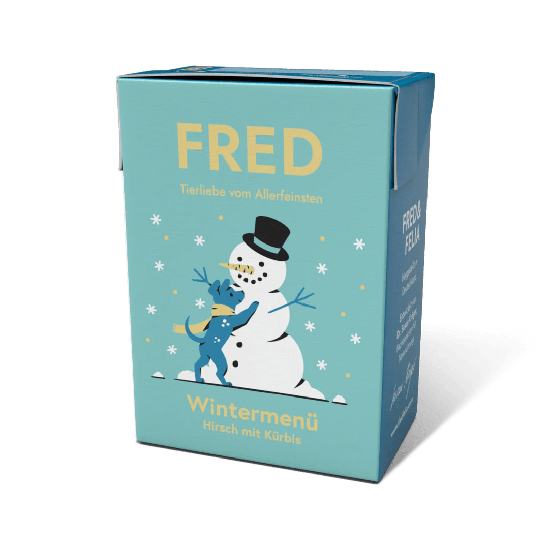 FRED MINI Menu d’Hiver – Chevreuil & Citrouille 190g - FRED & FELIA - DOG DéliCAT