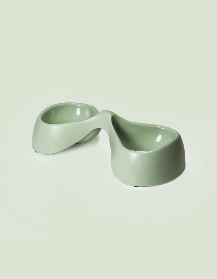 Gamelle double en plastique recyclé pour chien et chat Vélo – United Pets – DOG DéliCAT