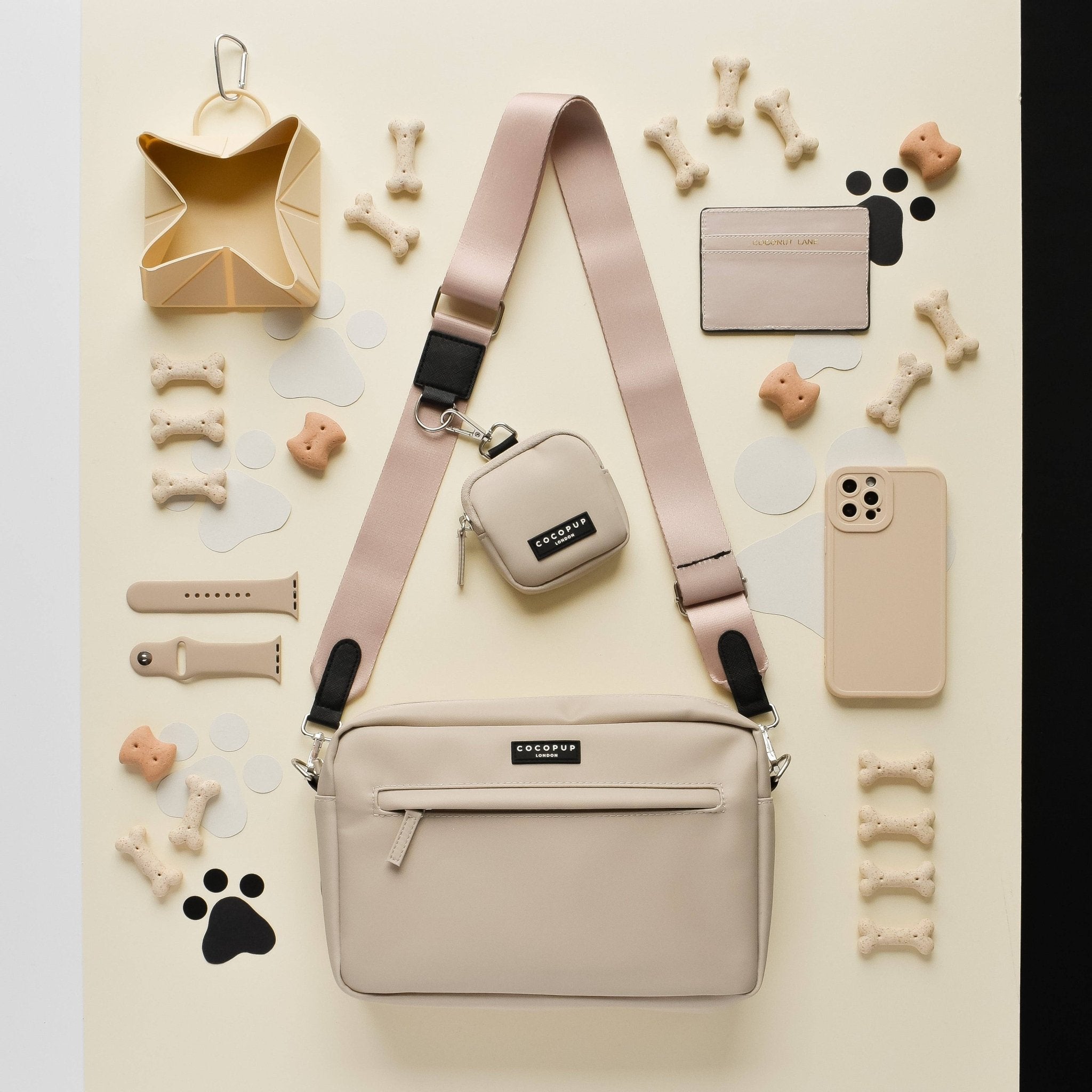 Grand sac de promenade pour chien - Caramel Latte - COCOPUP LONDON - DOG DéliCAT