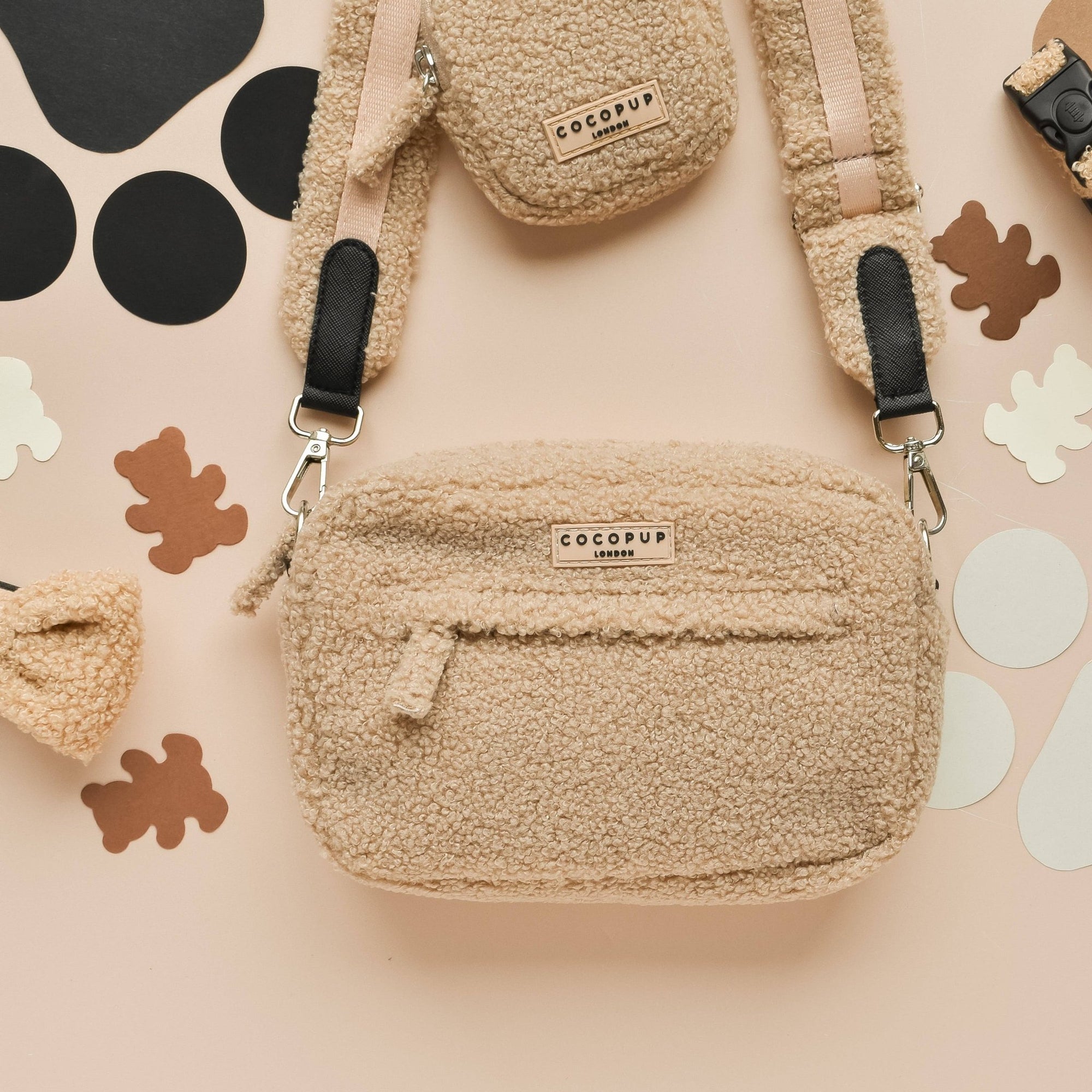Grand sac promenade chien Teddy Rupert – XL & moelleux - COCOPUP LONDON - DOG DéliCAT