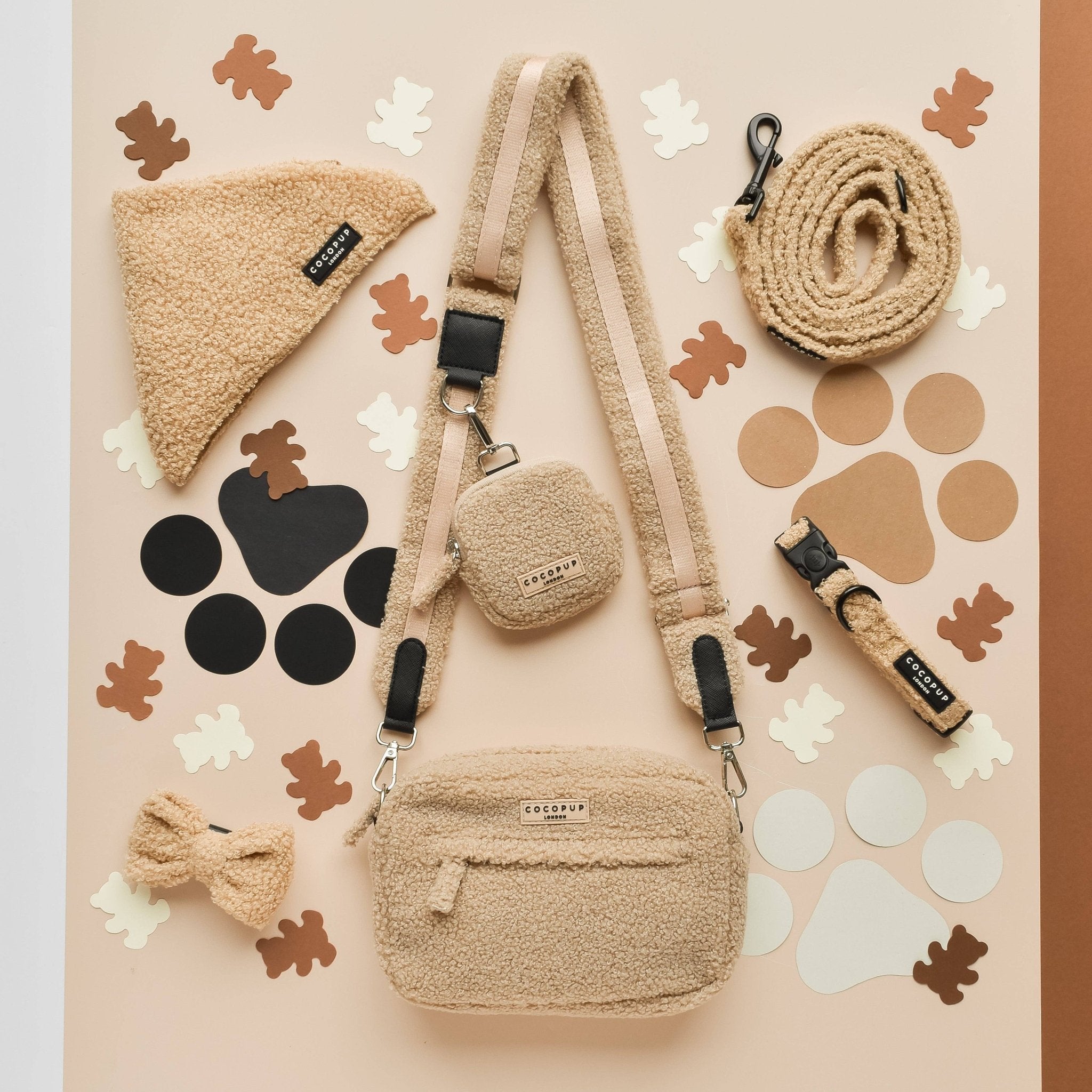 Grand sac promenade chien Teddy Rupert – XL & moelleux - COCOPUP LONDON - DOG DéliCAT