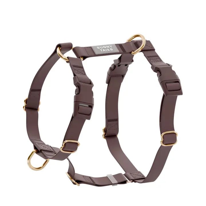 Harnais imperméable pour chien Marron Espresso Sunny Tails – Sunny Tails – DOG DéliCAT