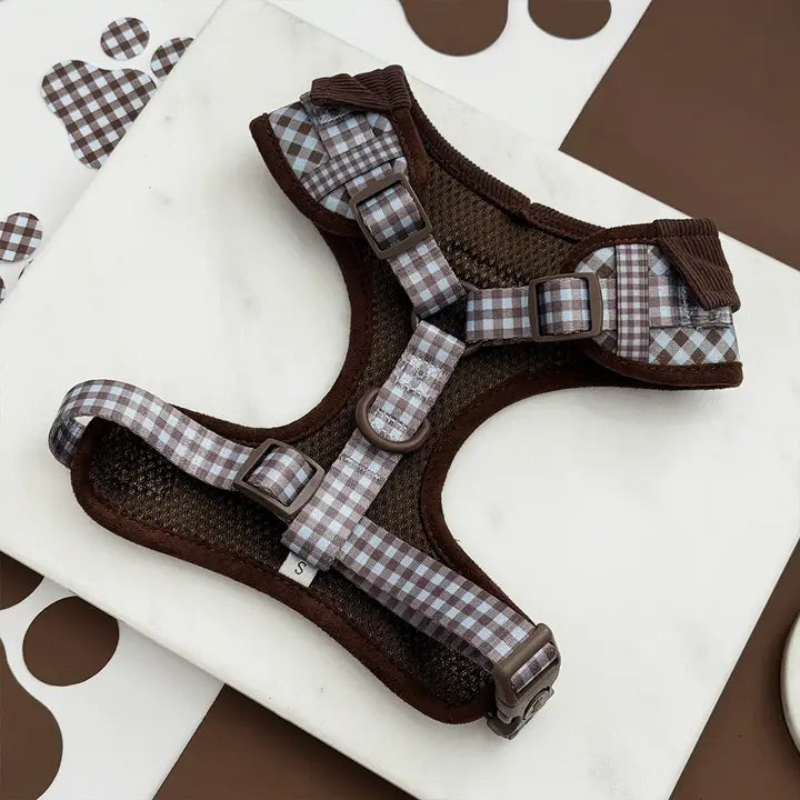 Harnais pour chien à carreaux Chelsea Check CocoPup London – CocoPup London – DOG DéliCAT
