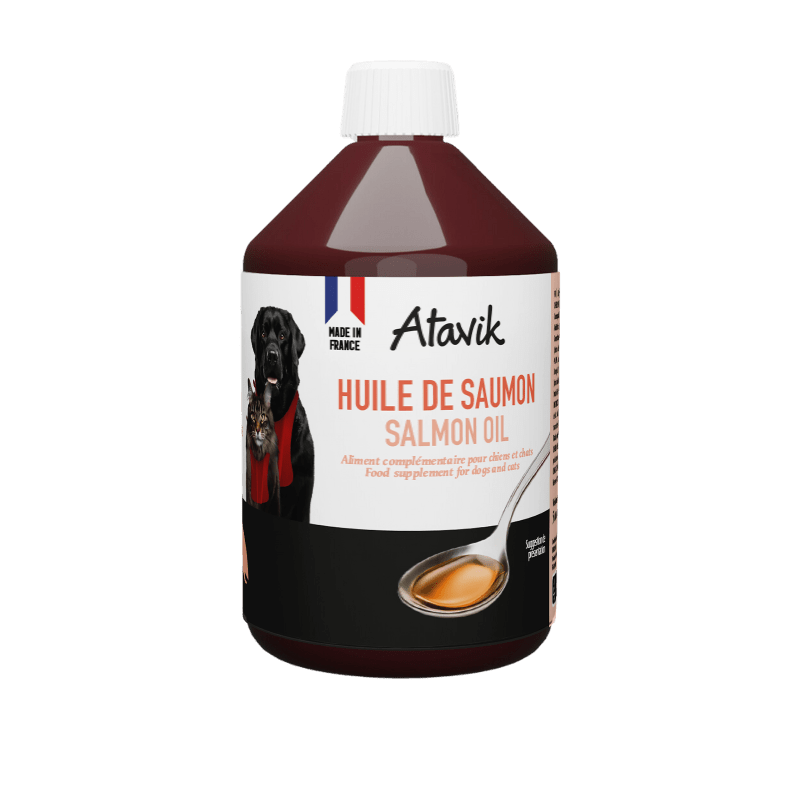 Huile de saumon pour chien et chat peau et pelage Atavik – Atavik – DOG DéliCAT