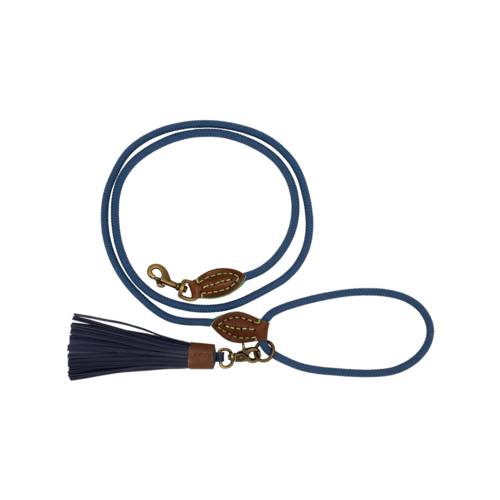 Laisse corde couleur bleue marine résistante | DOG DELICAT
