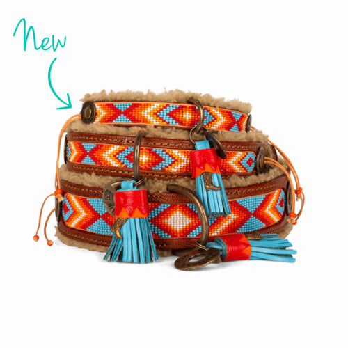 Collier Cuir Wayne - Collection Wild Wild West DWAM pour Chiens