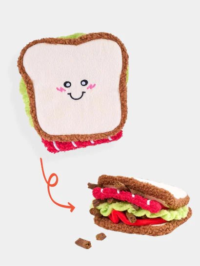 Jeu de Fouille Chien Gourmand 🥪 – Snufflerz Sandwich - ZIPPY PAWS - DOG DéliCAT