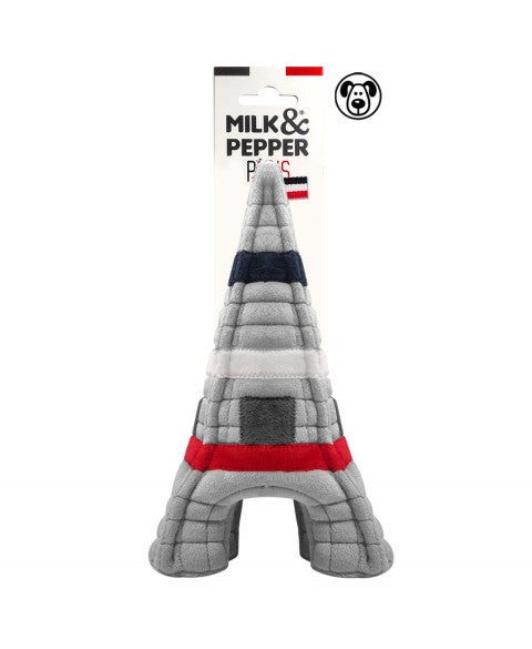 Jouet pour chien peluche Tour Eiffel Milk & Pepper – Milk & Pepper – DOG DéliCAT  