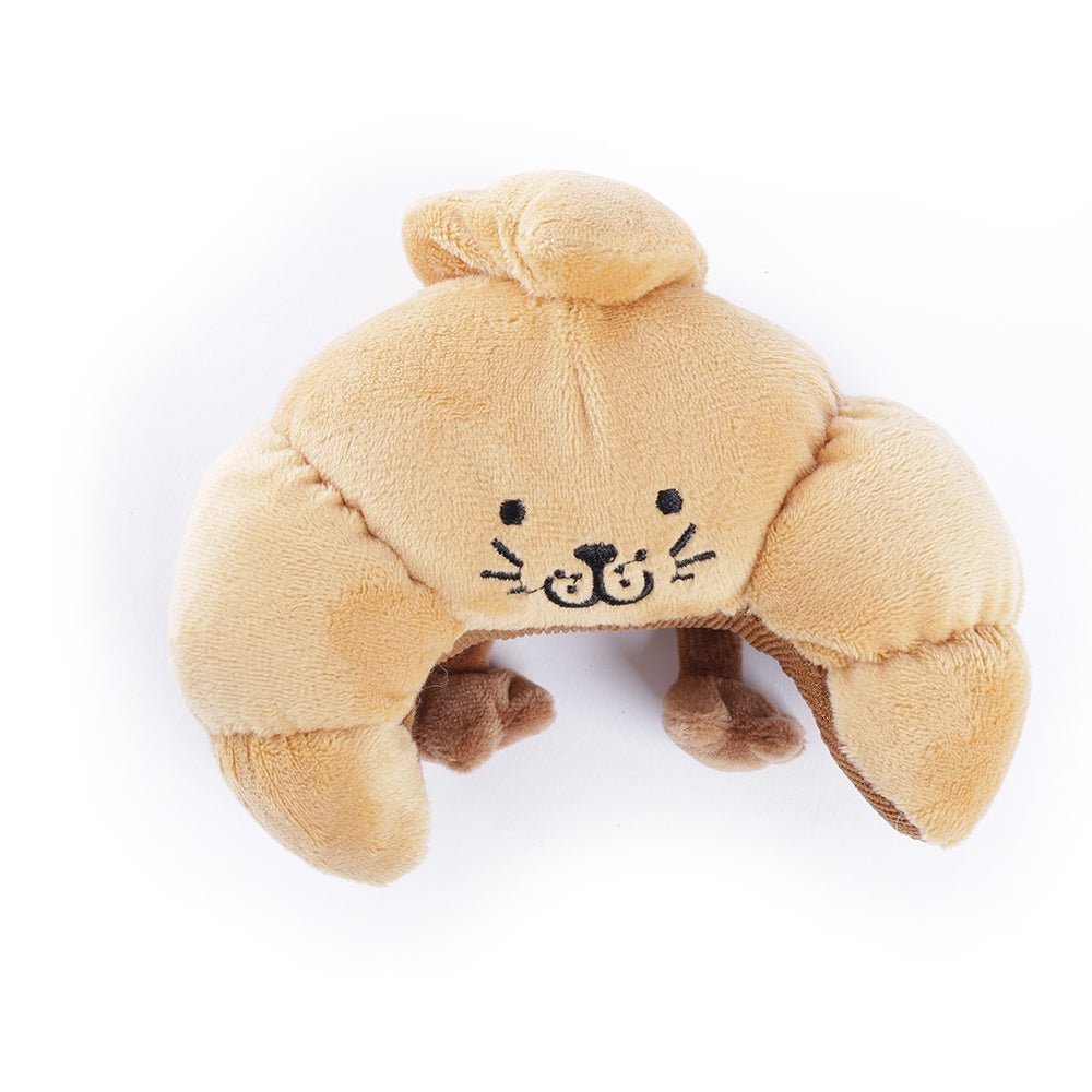 Jouet Croissant pour chien – L’esprit français en peluche recyclée et sonore - MARTIN - DOG DéliCAT