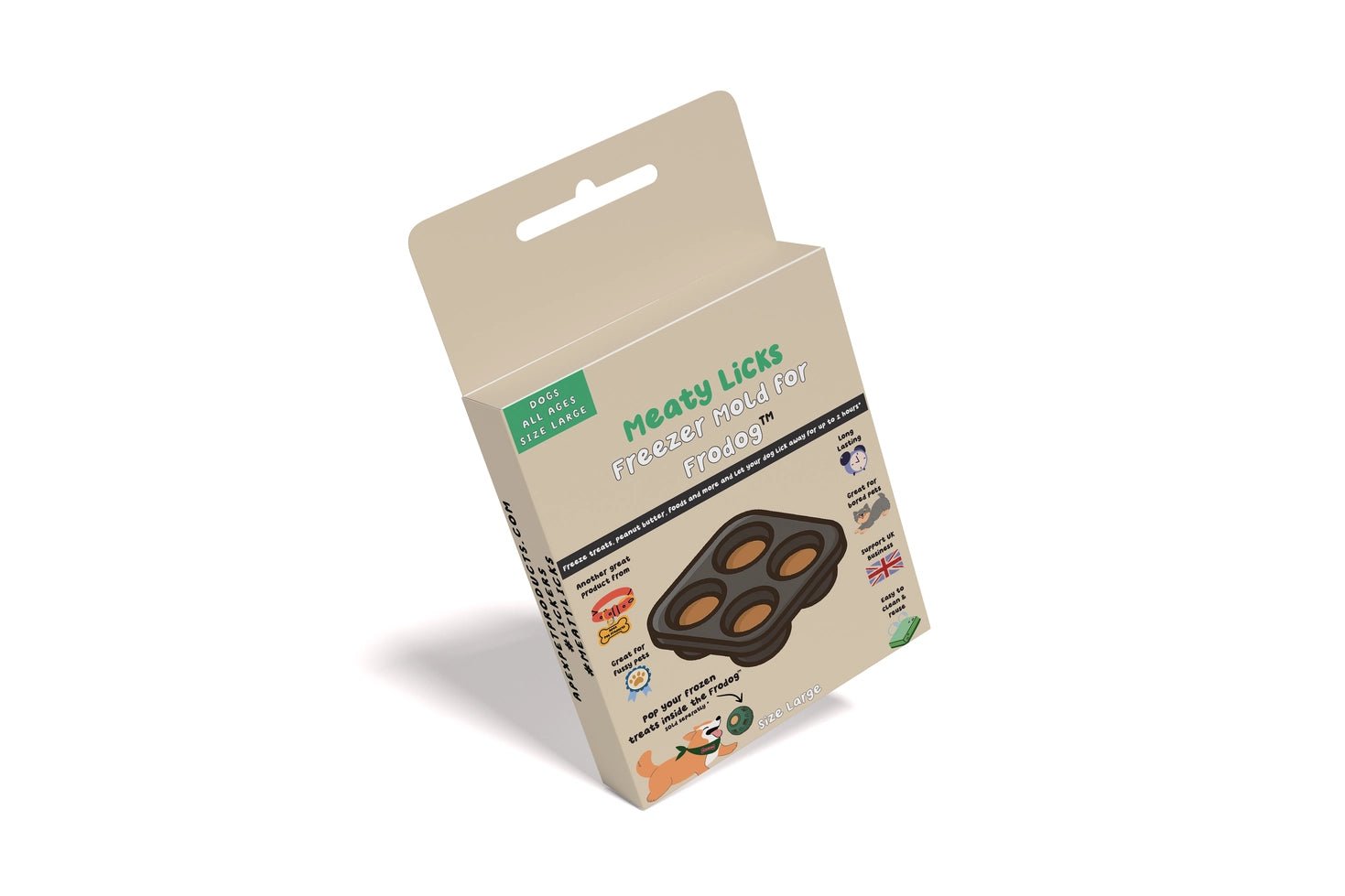 Bac à glaçons compatible avec le jouet FRODOG Meaty Licks