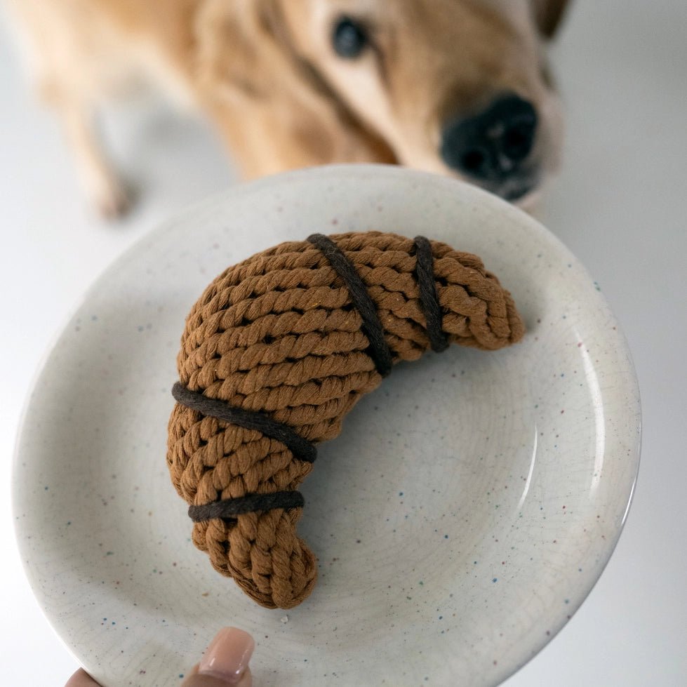 Jouet en corde de coton pour chien CHRISSY CROISSANT – Laboni – DOG DéliCAT