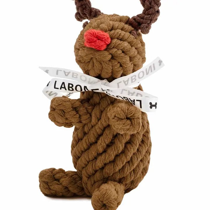 Jouet en corde pour chien de Noël - Rudi le Renne - LABONI - DOG DéliCAT