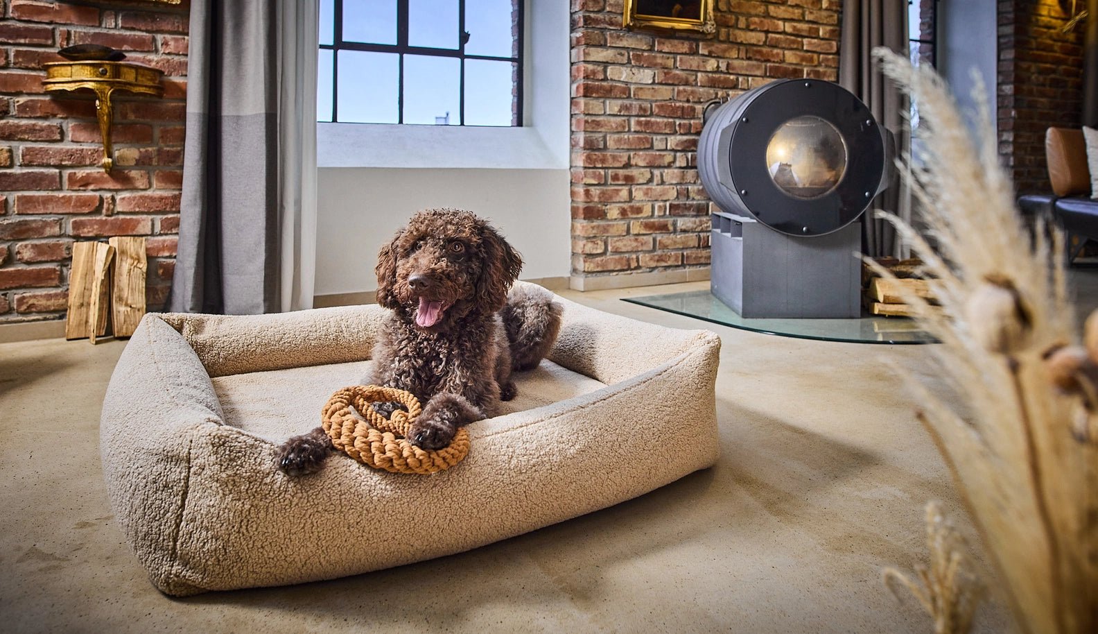 Jouet en corde pour chien en forme de bretzel - LABONI - DOG DéliCAT
