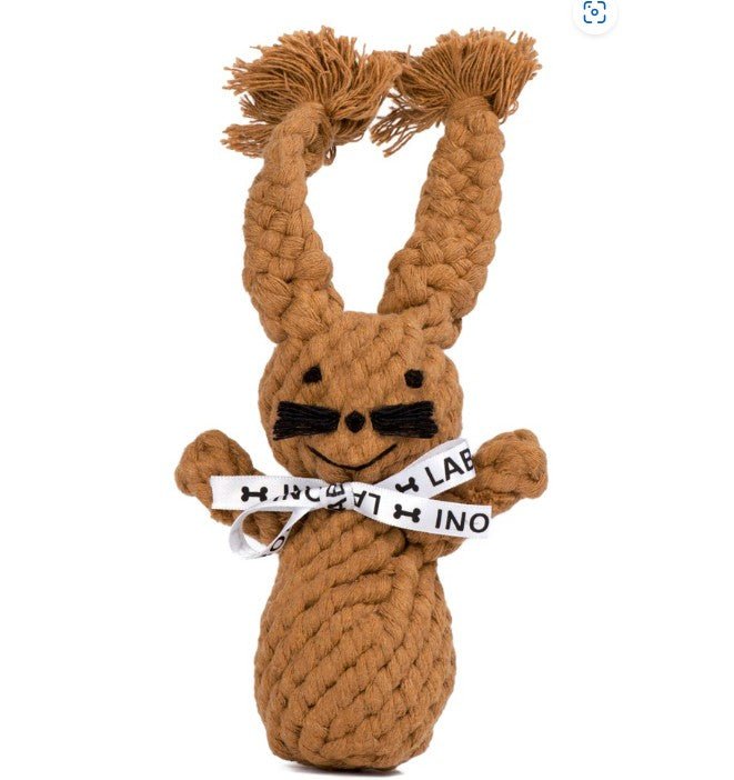 Jouet en corde pour chien Lapin - Heinrich Rabbit - LABONI - DOG DéliCAT