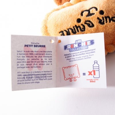 Jouet Petit Beurre pour chien – Le biscuit culte en peluche recyclée - MARTIN - DOG DéliCAT