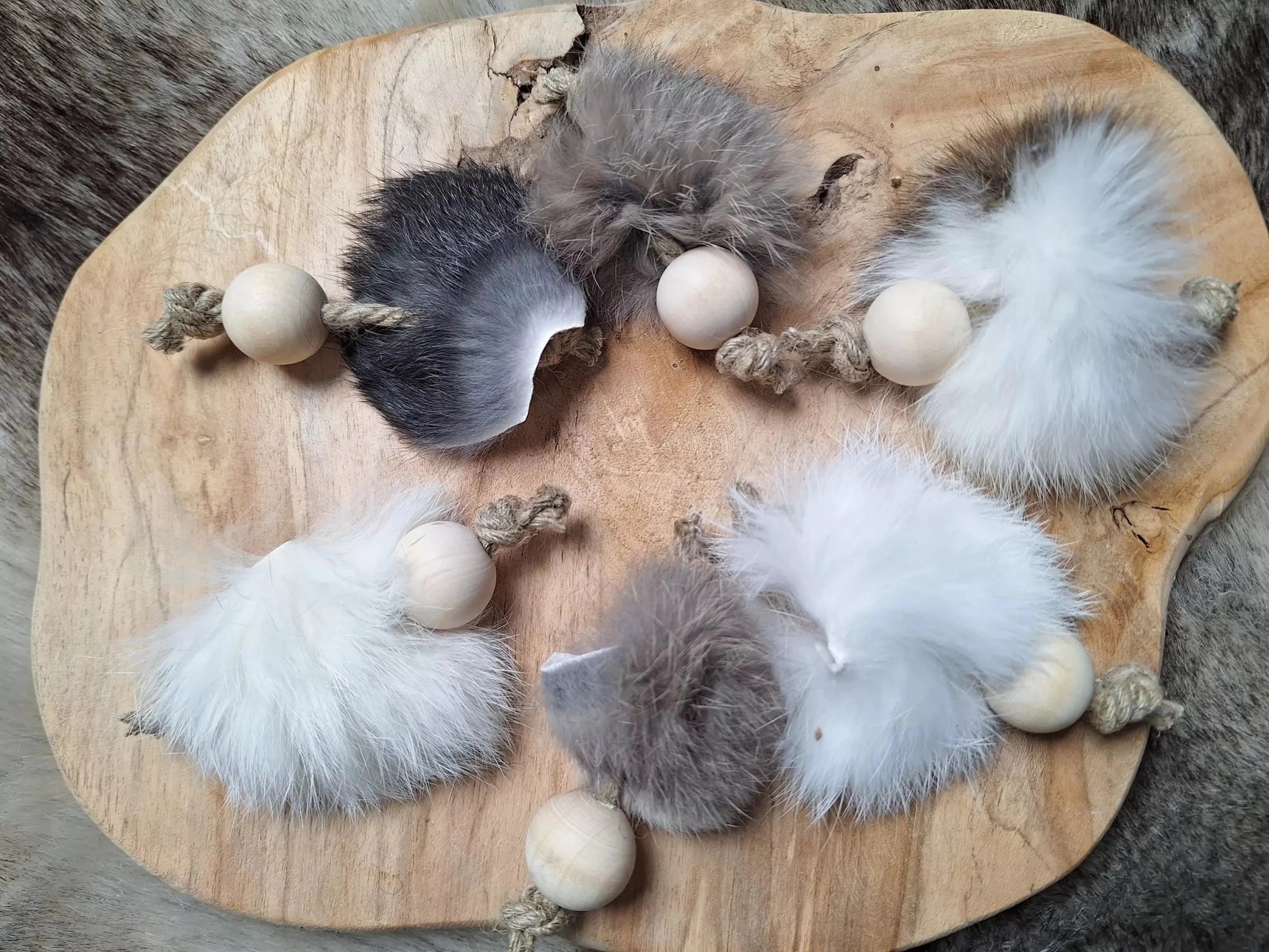 Jouet pour chat Ball Rabbit – Plaisir de chasse naturel - LES PEPETTES CREATIONS - DOG DéliCAT