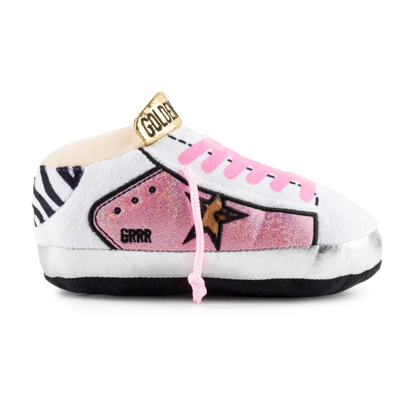 jouet pour chien chaussure de tennis rose Golden Pooch – Haute Diggity Dog – DOG DéliCAT
