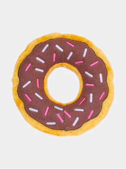 Jouet pour chien Donut Chocolat – Fun, doux et irrésistible 🍩 - ZIPPY PAWS - DOG DéliCAT