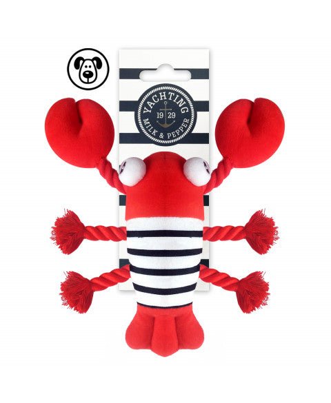Jouet pour chien - Glen le homard rouge 🦞 - MILK&PEPPER - DOG DéliCAT