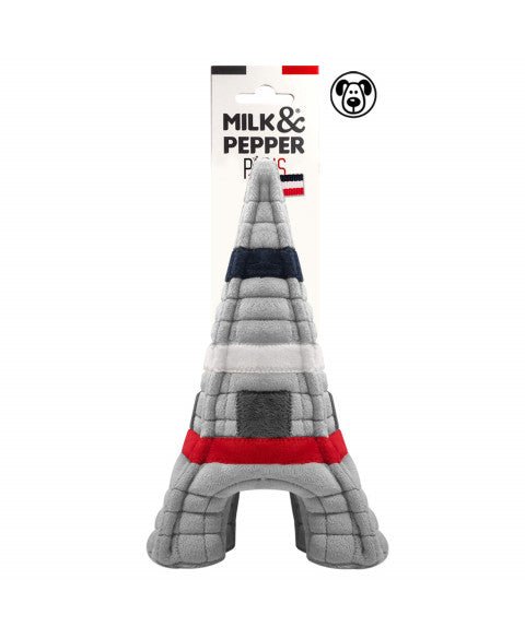Jouet pour chien peluche Tour Eiffel Milk & Pepper – Milk & Pepper – DOG DéliCAT  