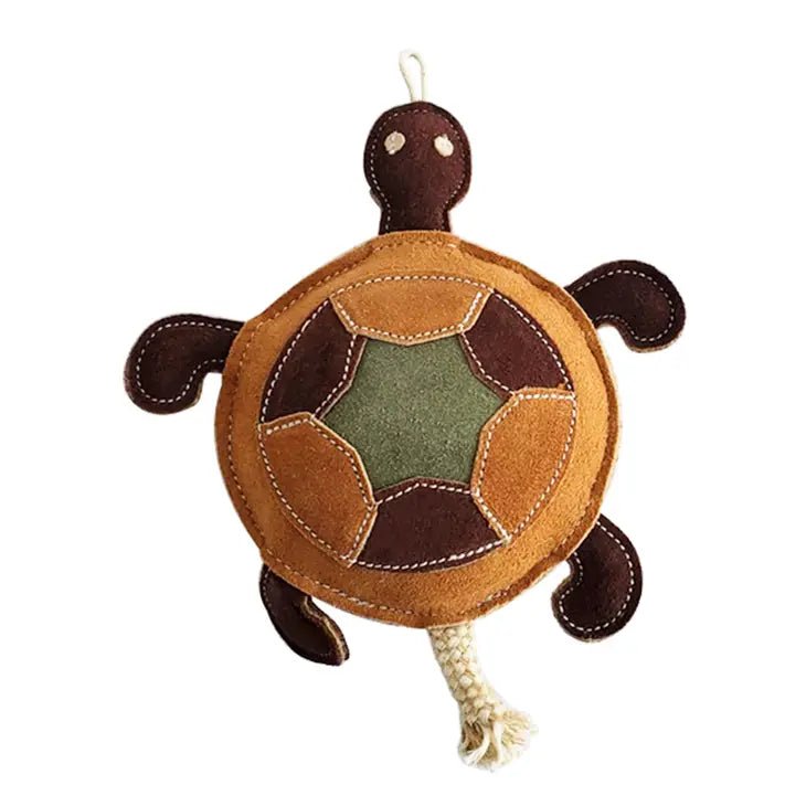 Jouet Tortue en cuir vegan à mâcher - JOJO MODERN PETS - DOG DéliCAT