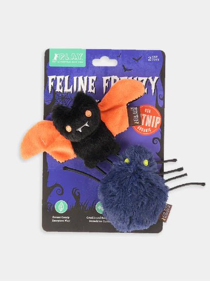 Jouets Halloween pour Chat – Creepy Critters 🦇🕷️ Herbe à Chat Bio Pet PLAY - PET PLAY - DOG DéliCAT