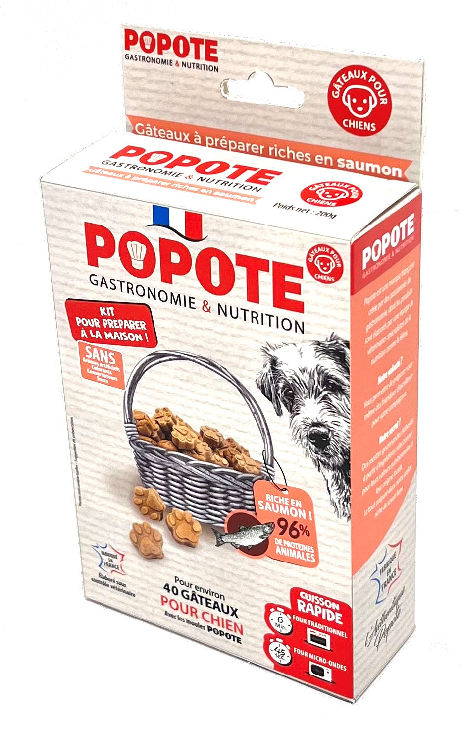 Kit Friandises Saumon à Préparer Popote - Friandises pour Chien Maison