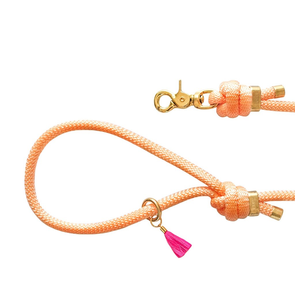 Laisse bandoulière chien corde saumonée Frimousse Dog – Frimousse Dog – DOG DéliCAT