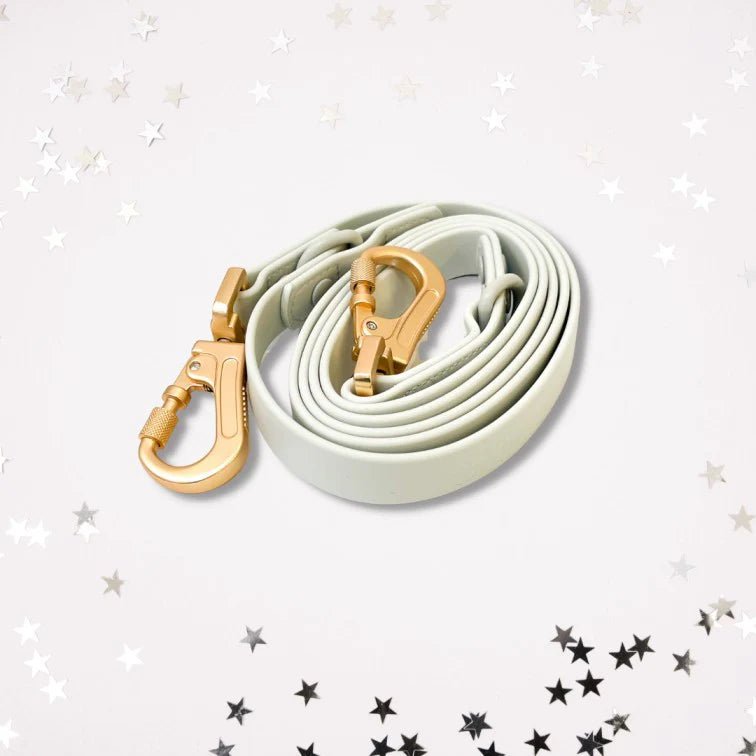 Laisse pour chien multipositionnable imperméable gris perle Cancer Arizona Hotdogs DOG DÉLICAT