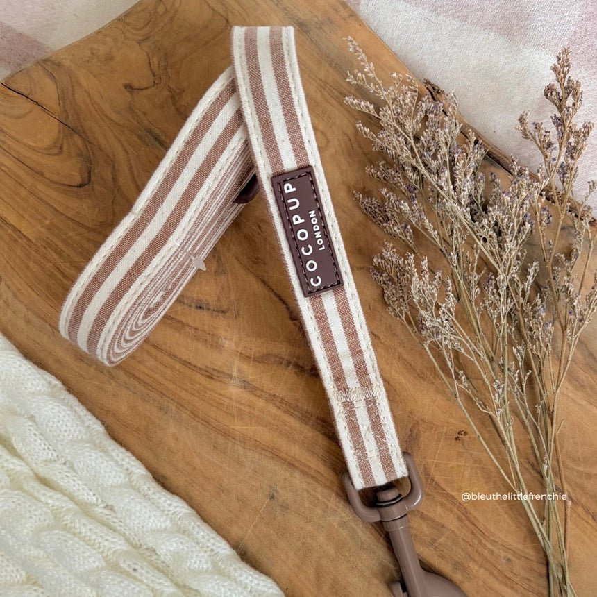 Laisse pour chien rayée London Linen CocoPup London – CocoPup London – DOG DéliCAT