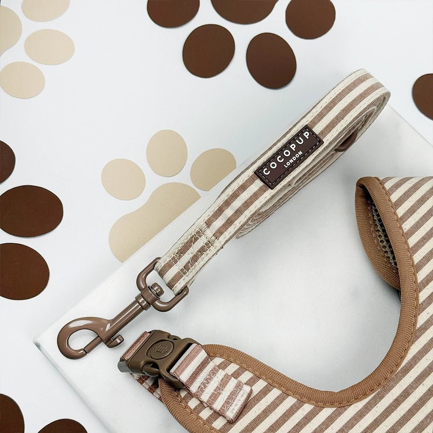 Laisse pour chien rayée London Linen CocoPup London – CocoPup London – DOG DéliCAT